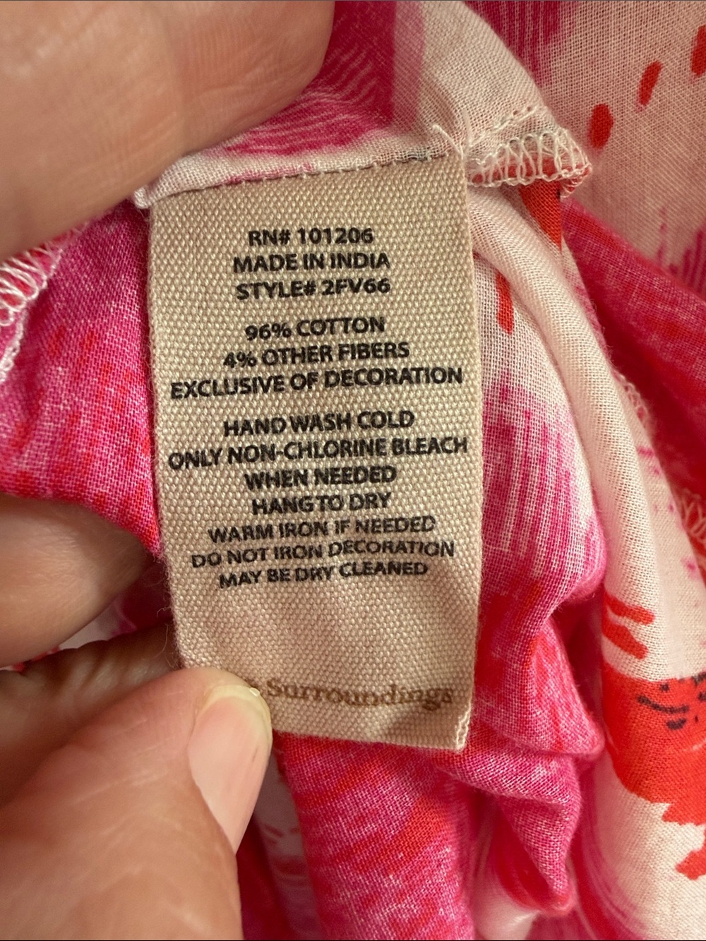 Soft Surroundings pink tunic dress with beating and embroidery - Picture 5 of 5